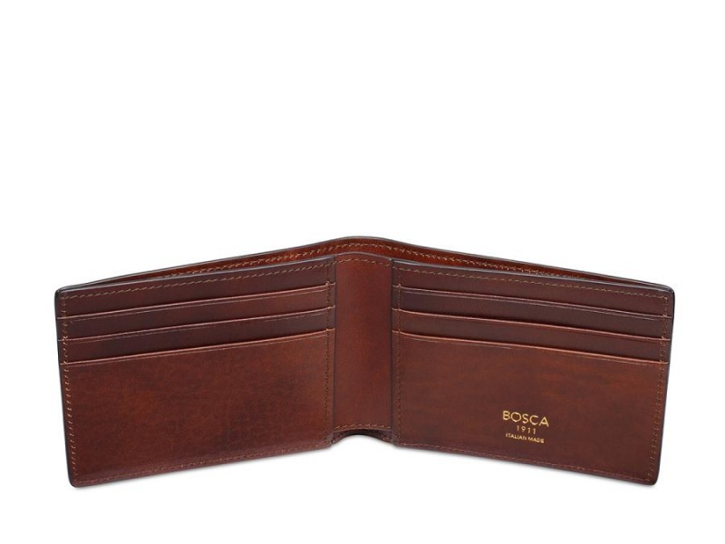 Bosca Italia Dolce Small Bifold Wallet Bruna | YSEVQ38705