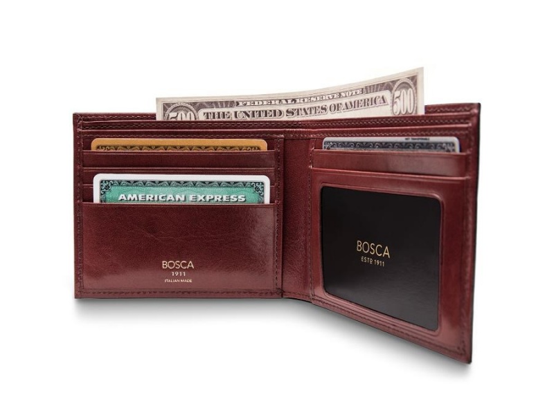 Bosca Italia Executive I.D. Wallet Bruna | SEXMI85689