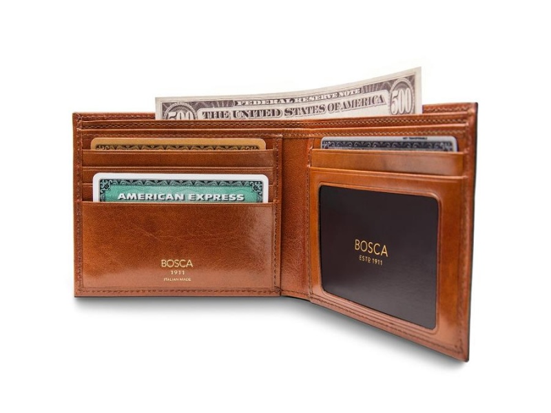 Bosca Italia Executive I.D. Wallet Bruna | SEXMI85689