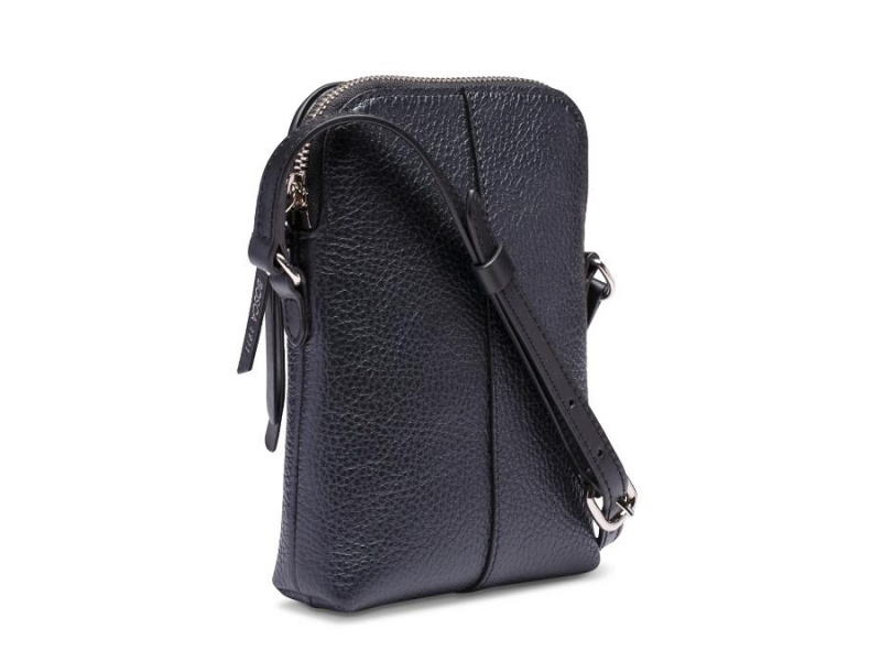 Bosca Italia London Crossbody Mini Purse Svarta | YSEVQ70499