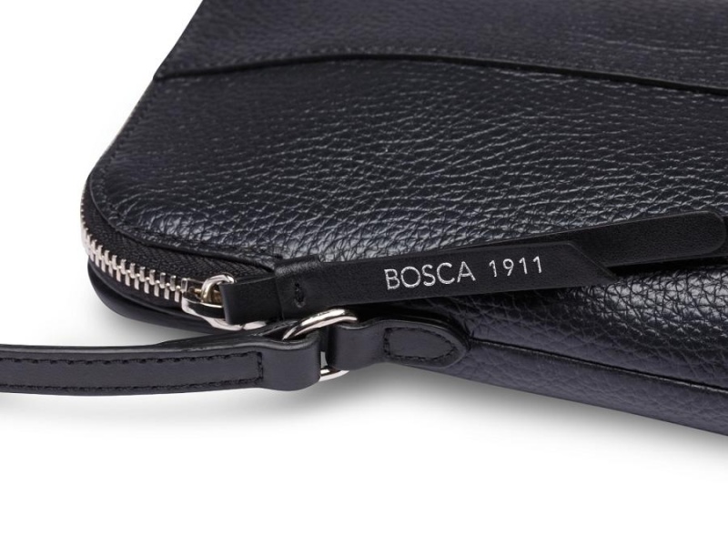 Bosca Italia London Crossbody Mini Purse Svarta | YSEVQ70499