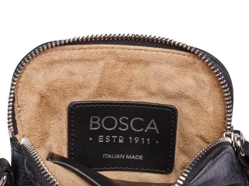 Bosca Italia London Crossbody Mini Purse Svarta | YSEVQ70499