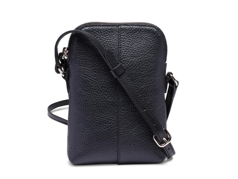 Bosca Italia London Crossbody Mini Purse Svarta | YSEVQ70499