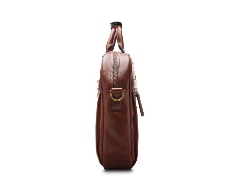 Bosca Italia Single Gusset Stringer Bag Bruna | ESEVG19796