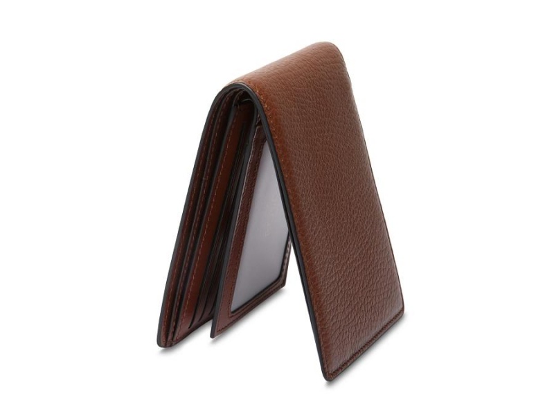 Bosca Italia Slim 10 Pocket Flip I.D. Bifold Bruna | MSEFT93886