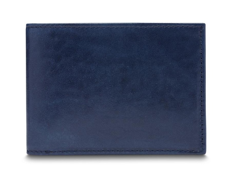 Bosca Italia Small Bifold Blå | SEQAV67095