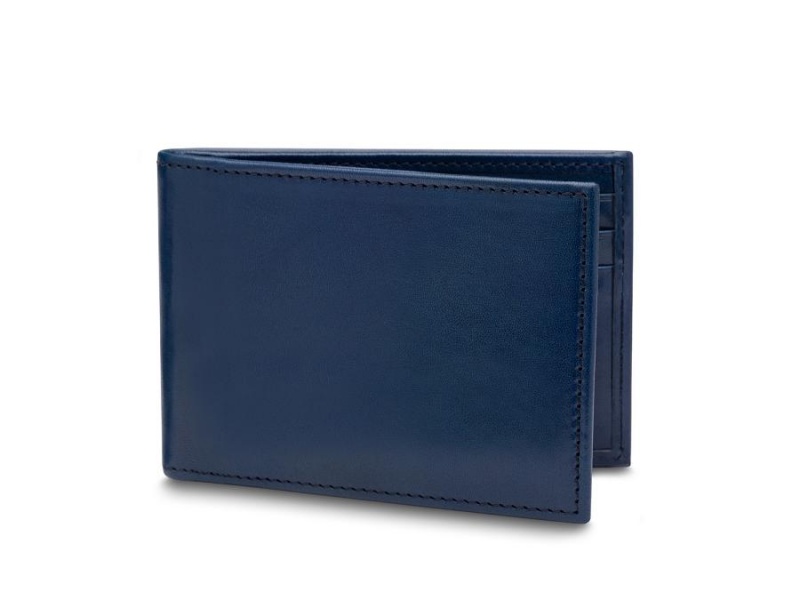 Bosca Italia Small Bifold Blå | SEQAV67095