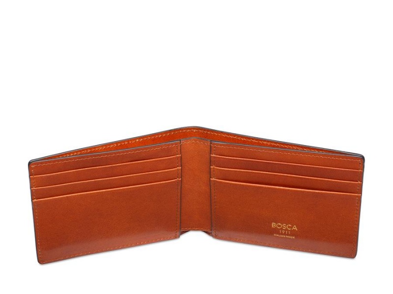 Bosca Italia Small Guitar Pick Wallet Bruna | SENZX27876