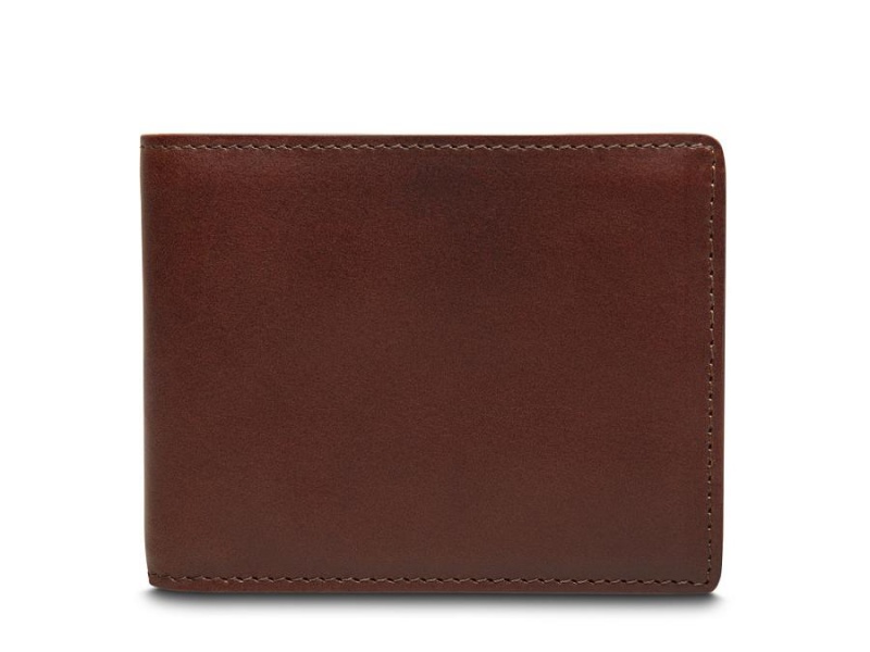 Bosca Italo Contrast 8 Pocket Wallet Bruna Gula | GSEUC41283