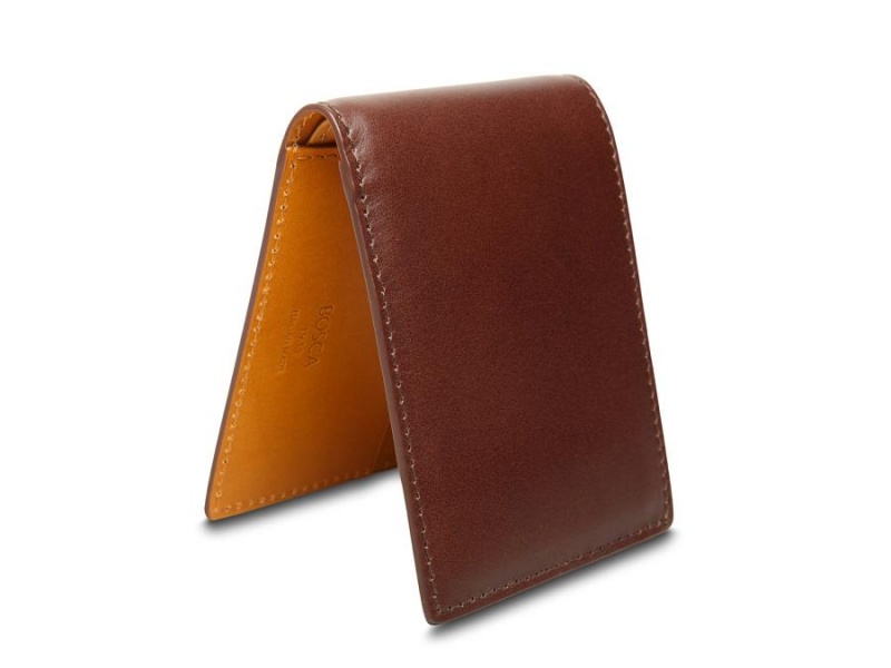 Bosca Italo Contrast Small Bifold Wallet Bruna Gula | PSEER55075