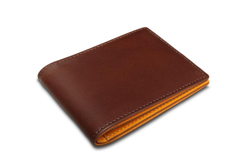 Bosca Italo Contrast Small Bifold Wallet Bruna Gula | PSEER55075