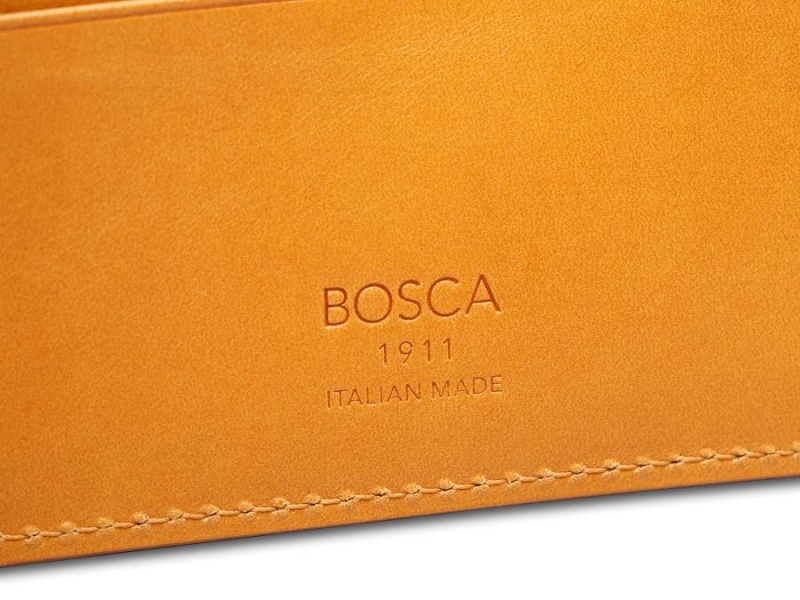 Bosca Italo Contrast Small Bifold Wallet Bruna Gula | PSEER55075