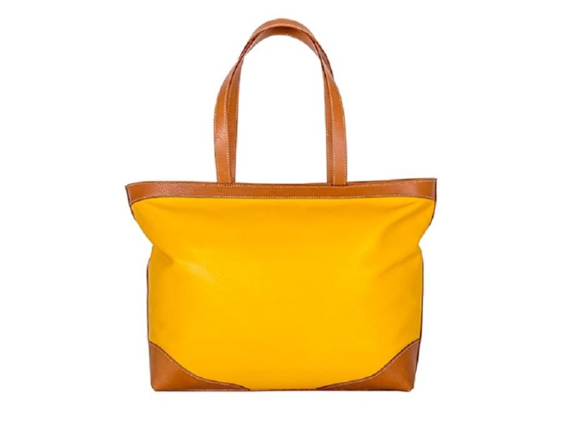 Bosca Jewel Tone Tote Bruna Gula | FSEUI73329