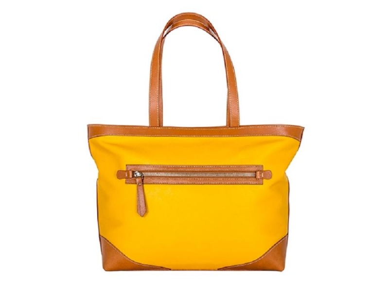 Bosca Jewel Tone Tote Bruna Gula | FSEUI73329