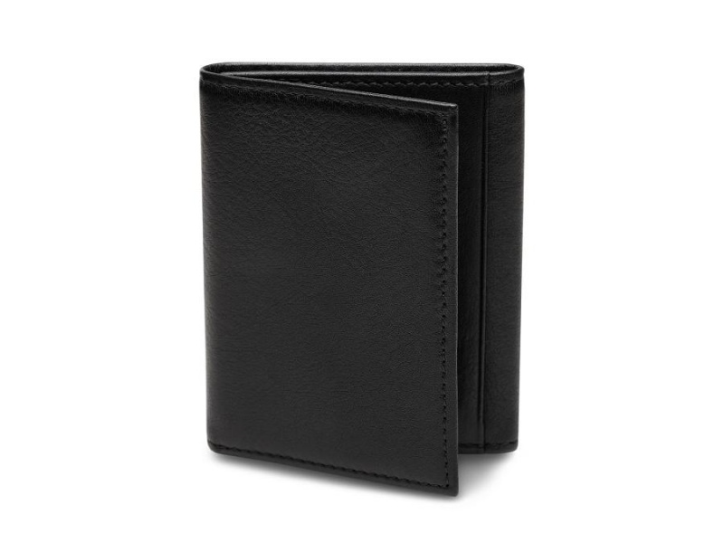 Bosca Single I.D. Trifold Wallet Svarta | PSEQX21542