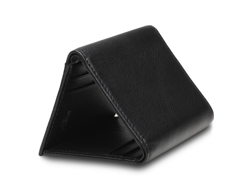 Bosca Single I.D. Trifold Wallet Svarta | PSEQX21542