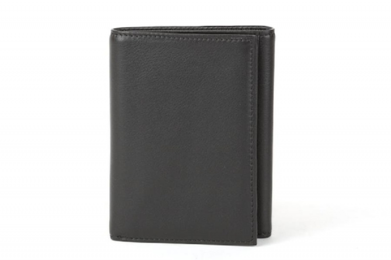 Bosca Single I.D. Trifold Wallet Svarta | PSEQX21542