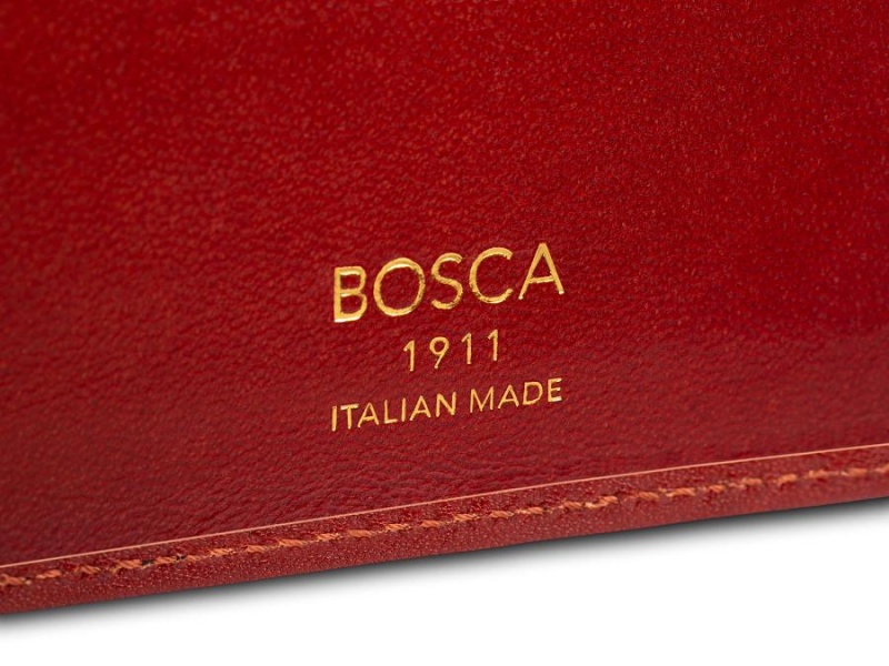 Bosca Small Bifold Wallet Röda | SENZX59563