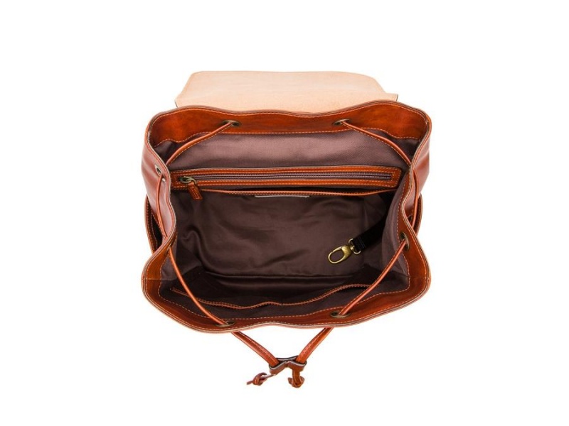 Bosca Sparrow Small Läder Backpack Bruna | SEJBT49184