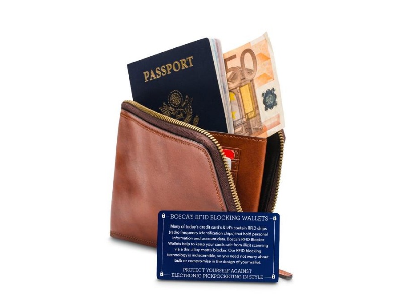 Bosca Zip Passport Bruna | ASEWC44379